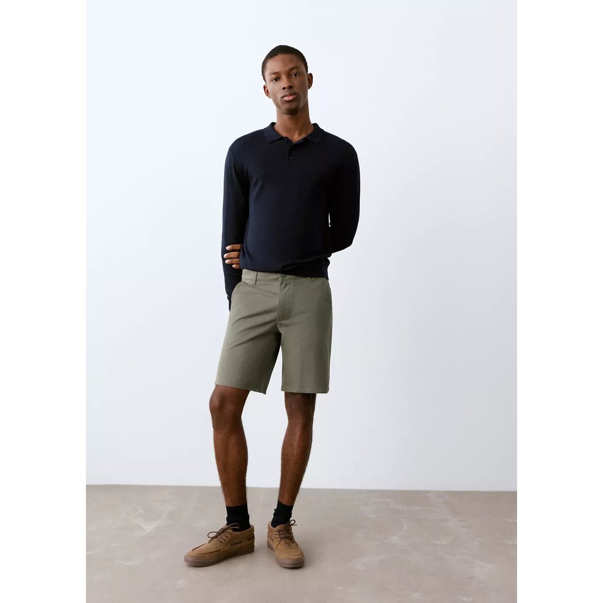 Bermuda coton kaki, MANGO TEEN