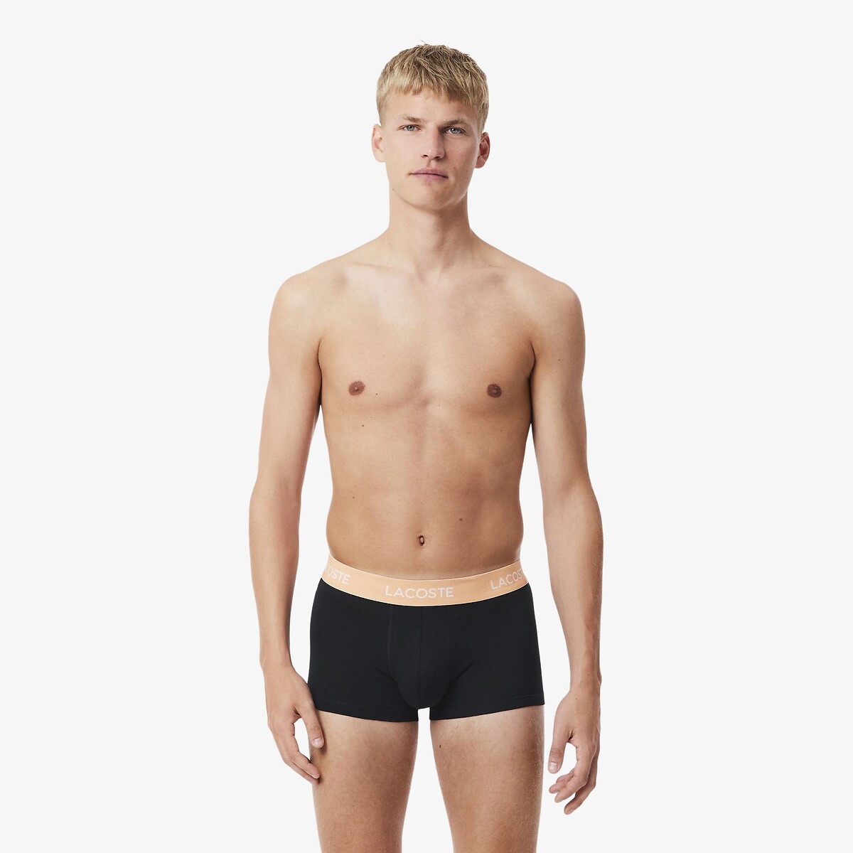 Pack of 5 Hipsters in Stretch Cotton black+multicolour, LACOSTE