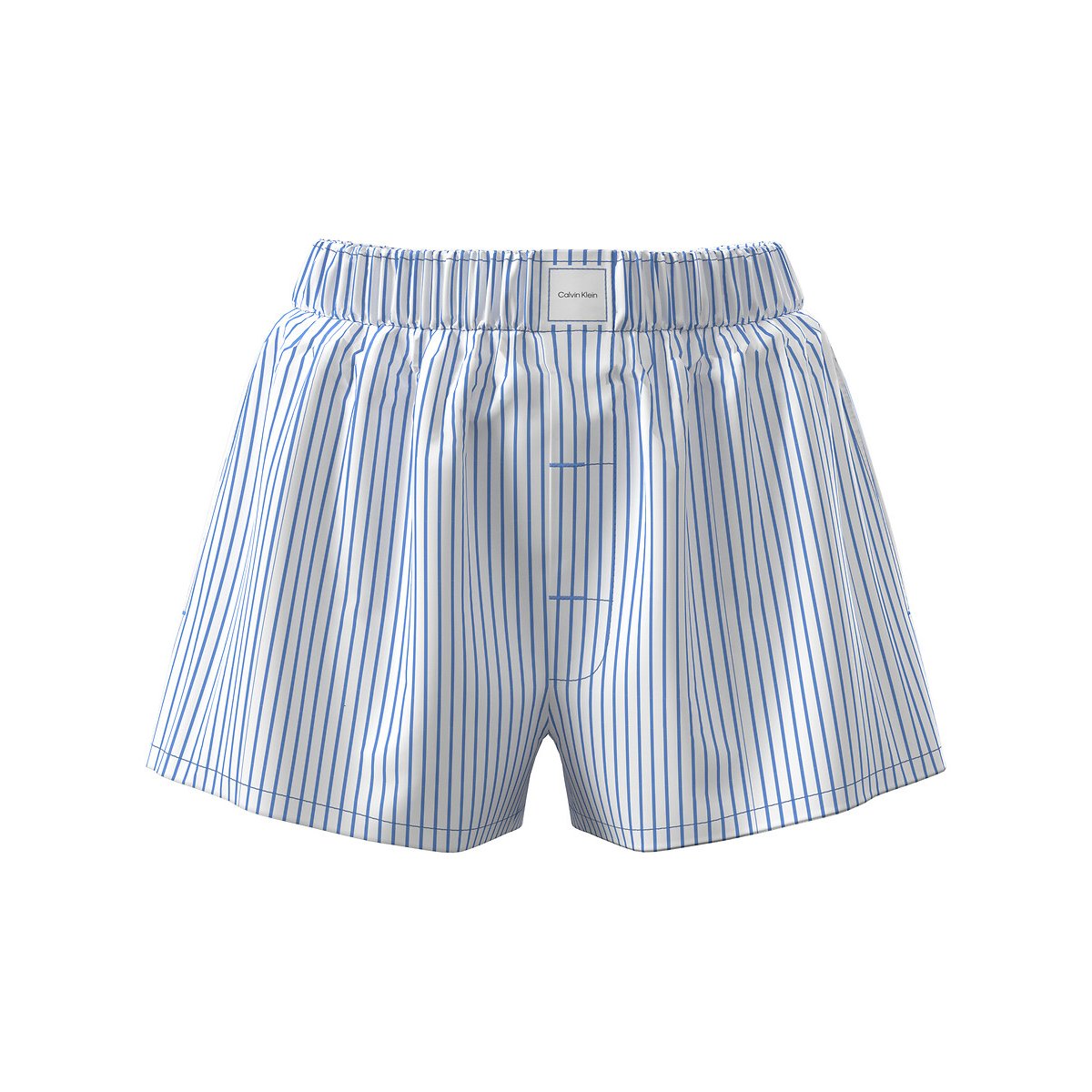 Short de pyjama à rayures COTTON POPLIN rayé bleu, CALVIN KLEIN UNDERWEAR