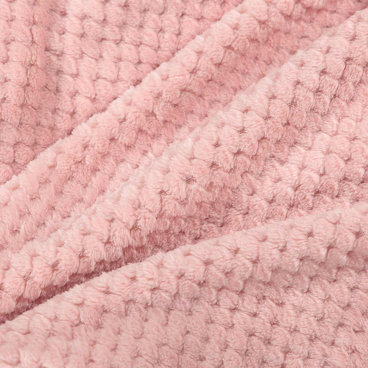 Manta em microfibra, Puntos rosa, LA REDOUTE INTERIEURS