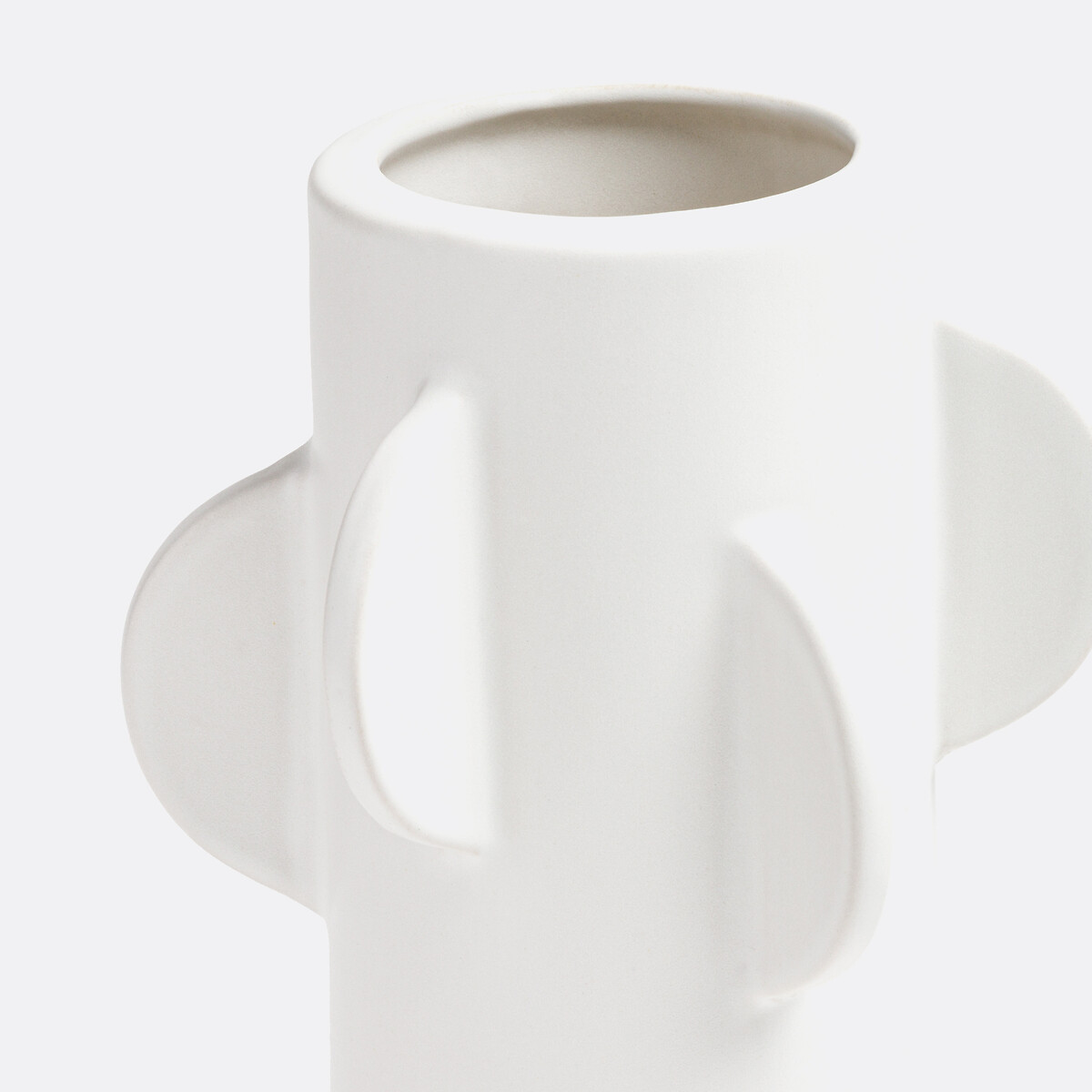 Vase Caldero, Steingut, H. 25 cm weiss, LA REDOUTE INTERIEURS