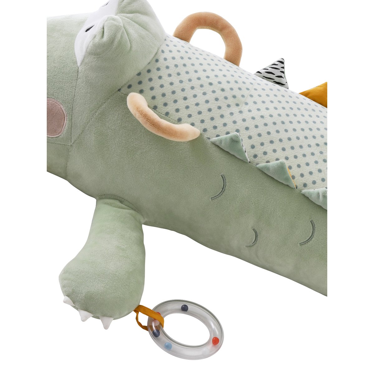 Grande peluche d'activités Crocodile vert, VERTBAUDET