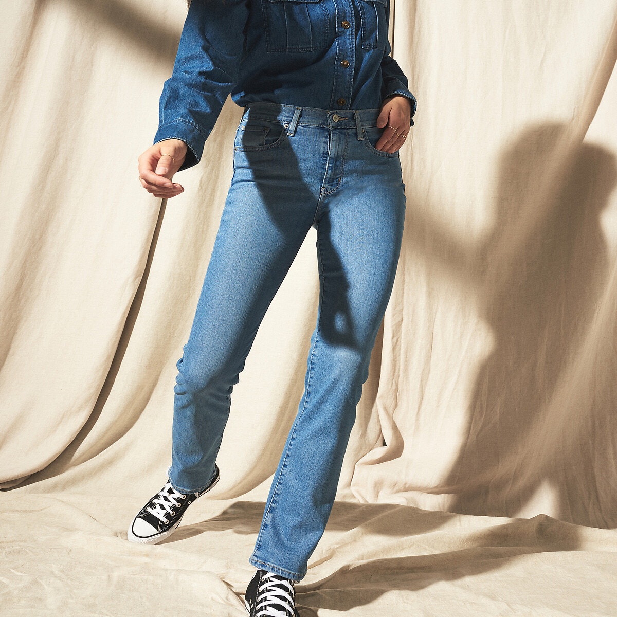 Jean 724 High Rise Straight never forget, LEVI'S
