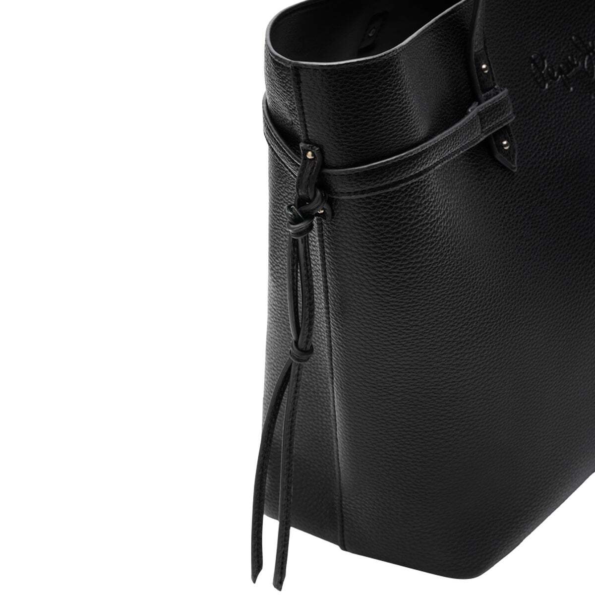 Sac Shopper Effet Cuir noir, PEPE JEANS