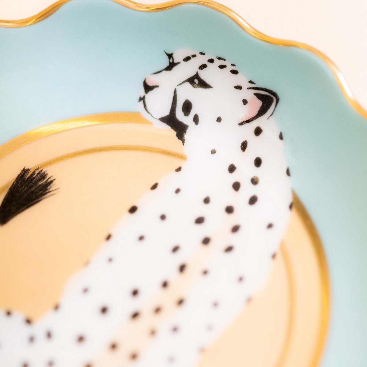 Petite assiette Léopard Trinket multicolore, YVONNE ELLEN