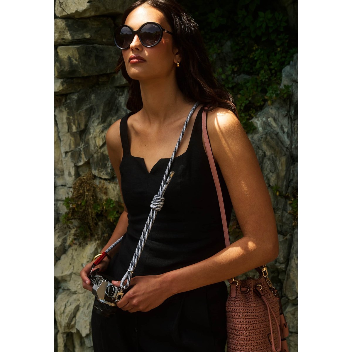 Haut En Lin Dos Nu noir, GUESS