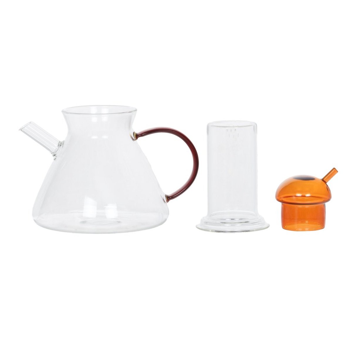 Théière en verre jaune 60 cl-ARIS transparent / cristal, TABLE PASSION