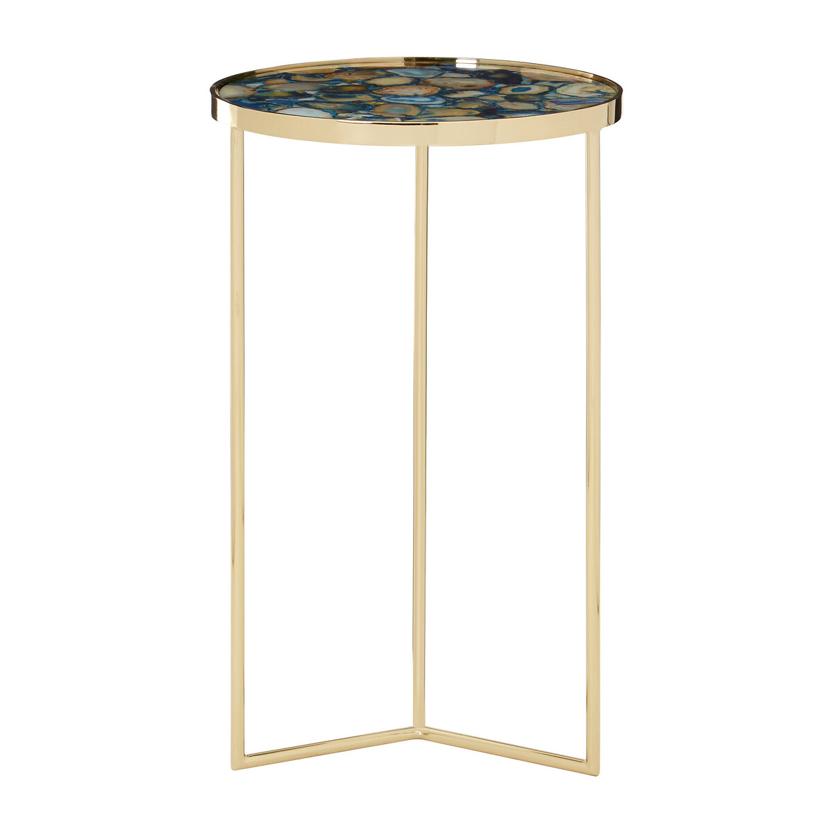 Agate Side Table gold-coloured, FIFTY FIVE SOUTH