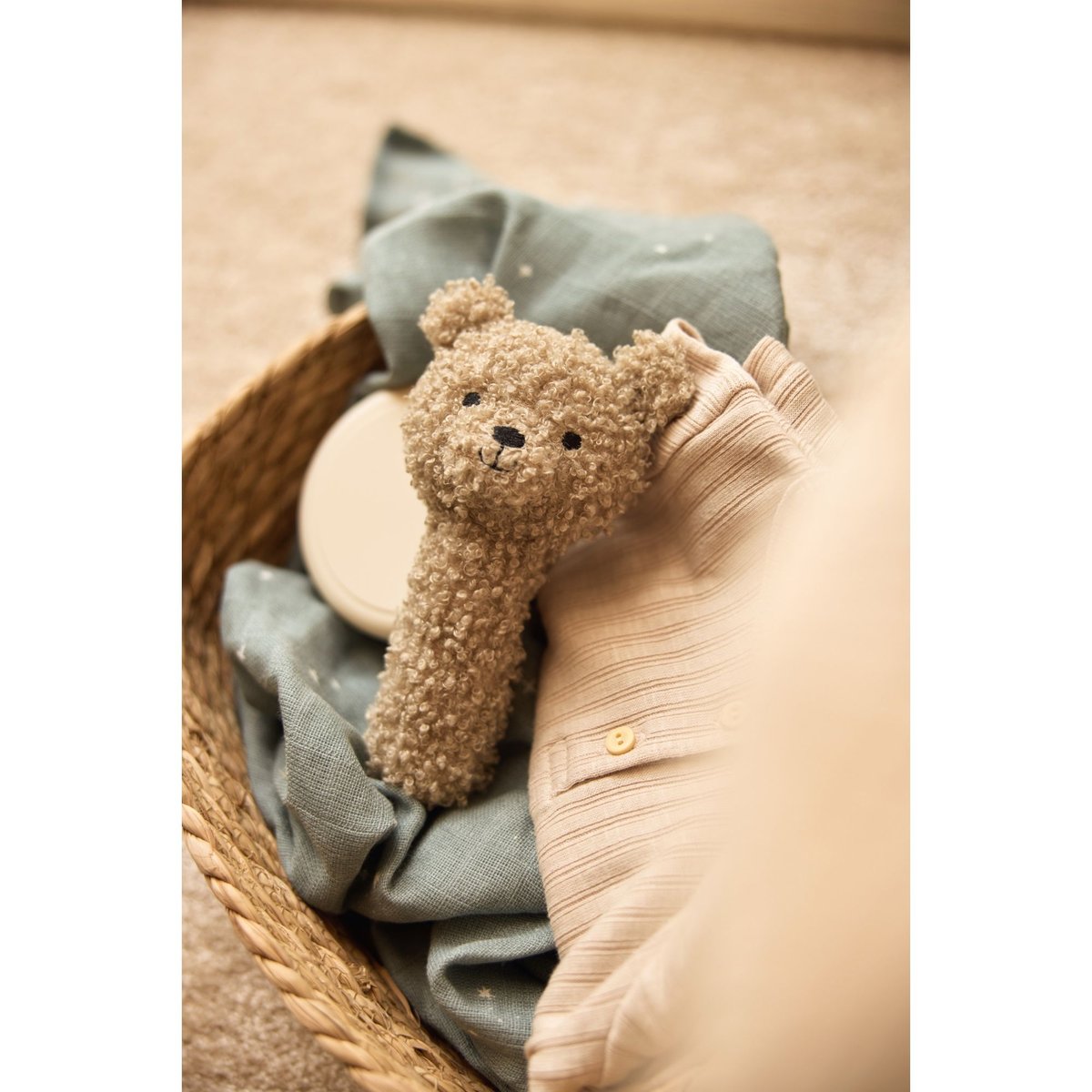 Hochet Teddy Bear gris, JOLLEIN