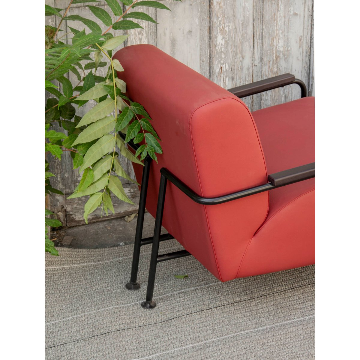 Fauteuil Viccarbe Colubi bordeaux Jakob N°1320 - Bon état bordeaux, DEBONGOUT