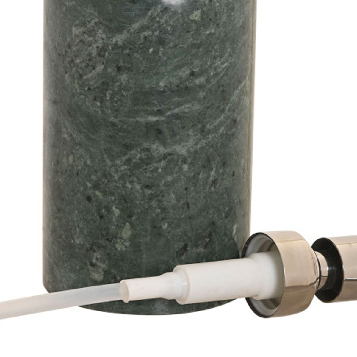 Distributeur de savon en marbre vert 7.5x7.5x18cm vert, WADIGA
