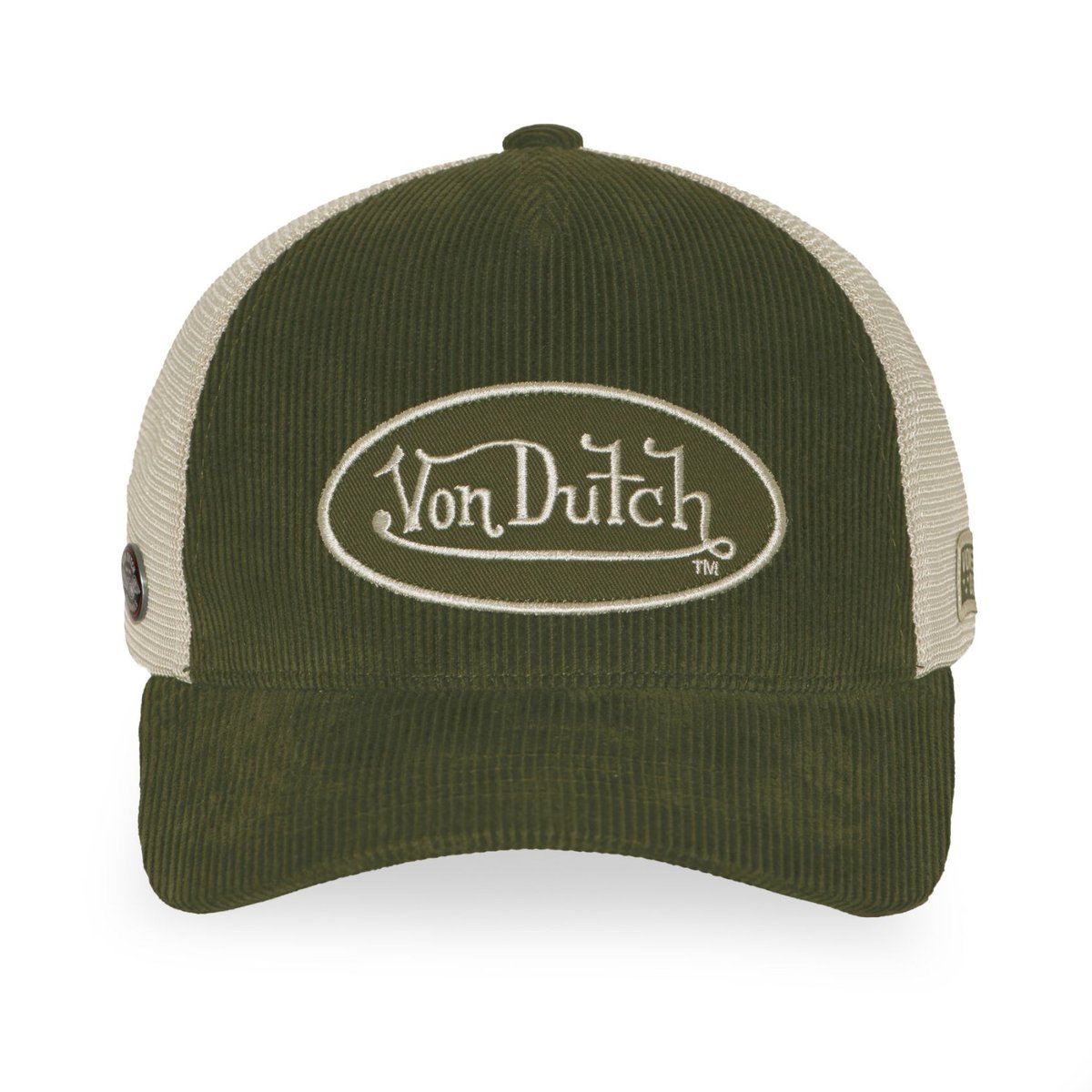 Casquette trucker LOFb vert sapin/beige, VON DUTCH