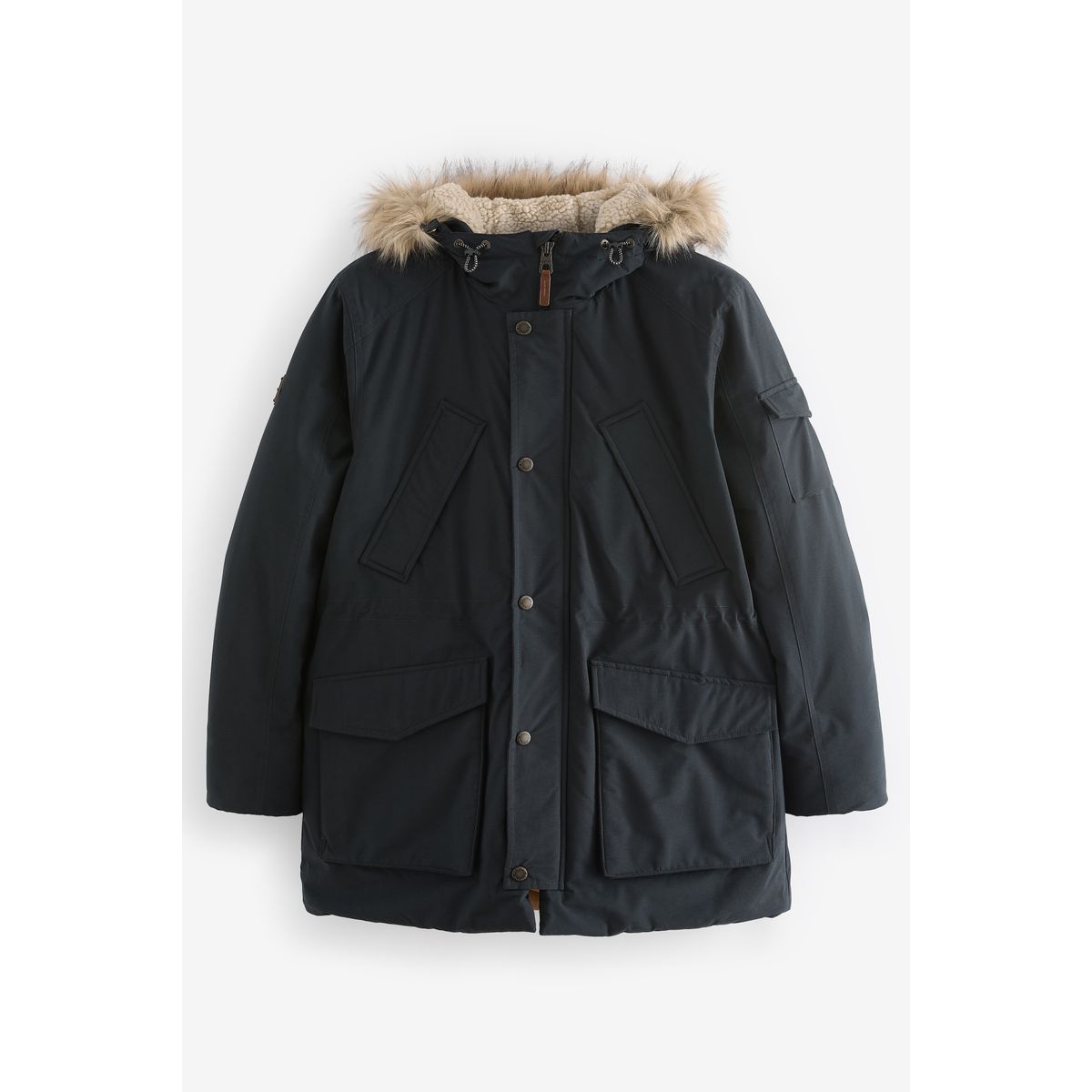 Manteau à capuche imperméable bleu marine, NEXT
