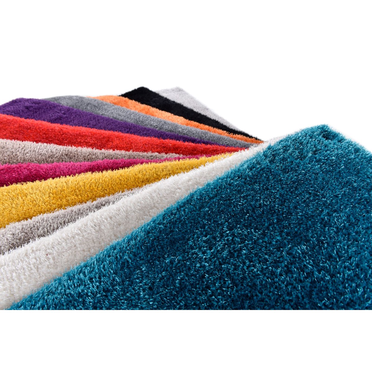 Tapis Shaggy SOFT brillant à poils longs anthracite, TOM TAILOR