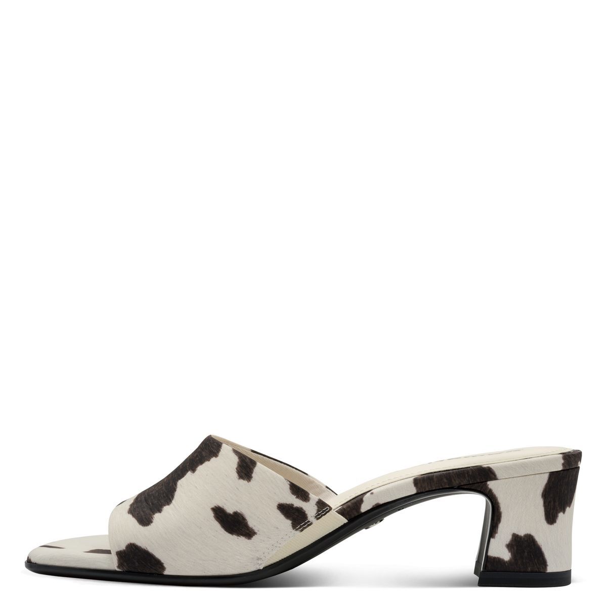 Mule talon bloc blanc nappa, TAMARIS