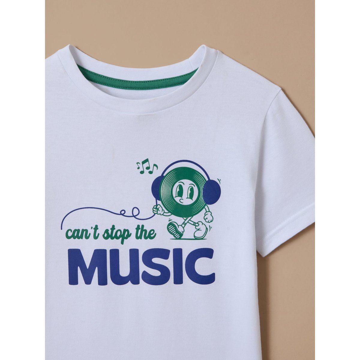 T-shirt imprimé - coton biologique blanc, CYRILLUS