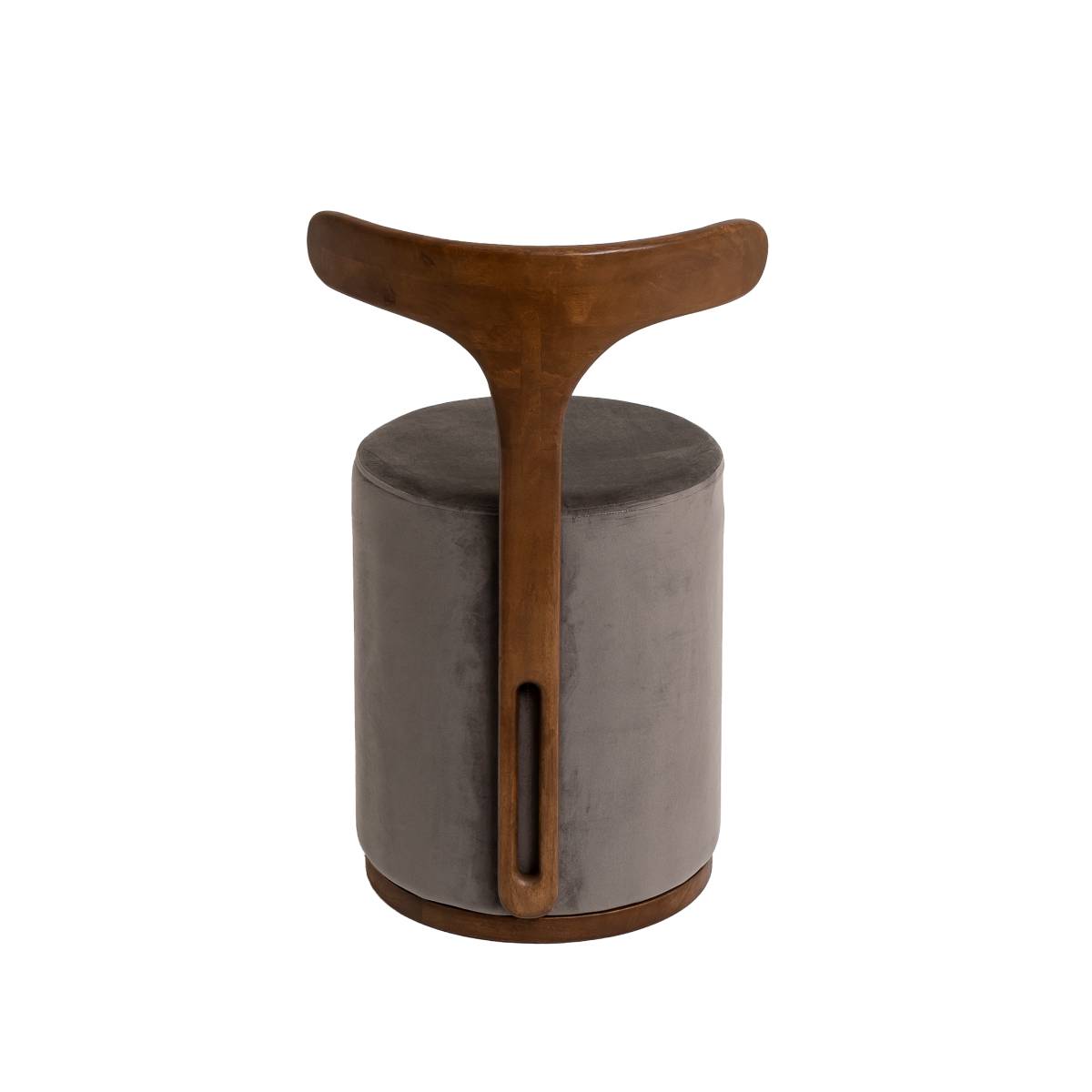 Fauteuil en bois de manguier ADONIS gris, MADE IN MEUBLES 