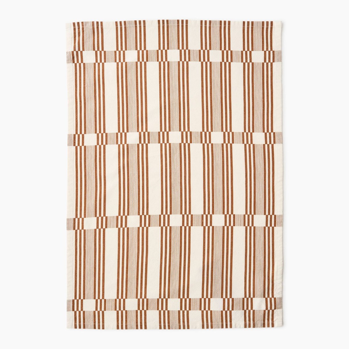 Torchon imprimé, 50x70cm, 100% coton chataigne, MONOPRIX