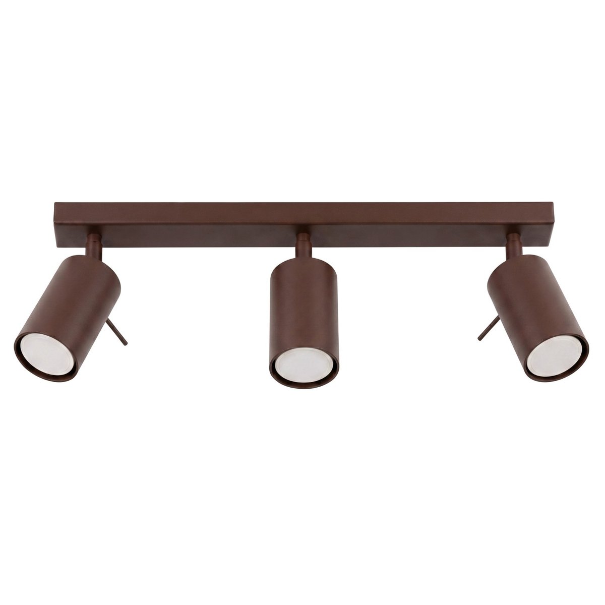 Plafonnier Acier Marron GU10 3 RING marron, EDEN