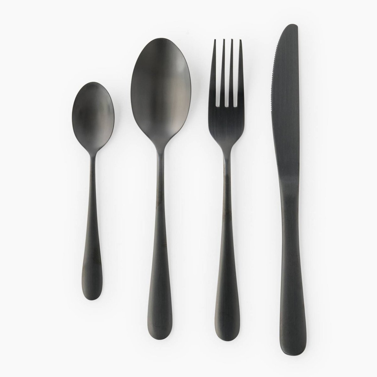 Ménagère 12 pièces, gamme berlin noir, MONOPRIX MAISON