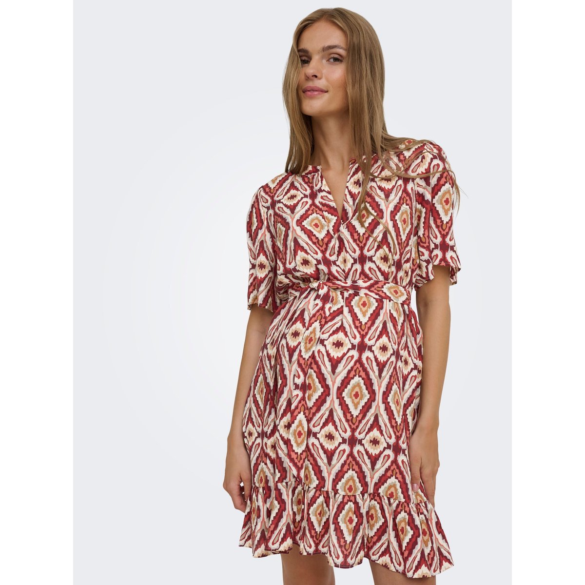 Robe rouge - brick red 1, ONLY