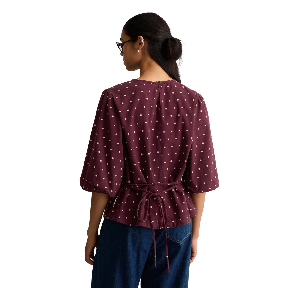 Chemisier en seersucker, coupe classique en pur coton bio rouge, MARC O’POLO DENIM