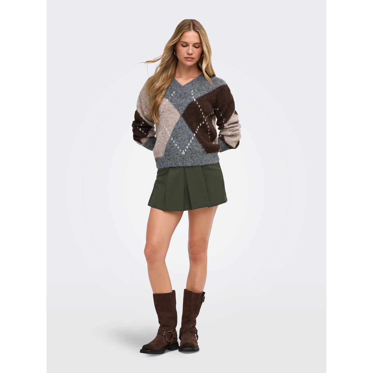 Skort verte - black olive 1, JDY