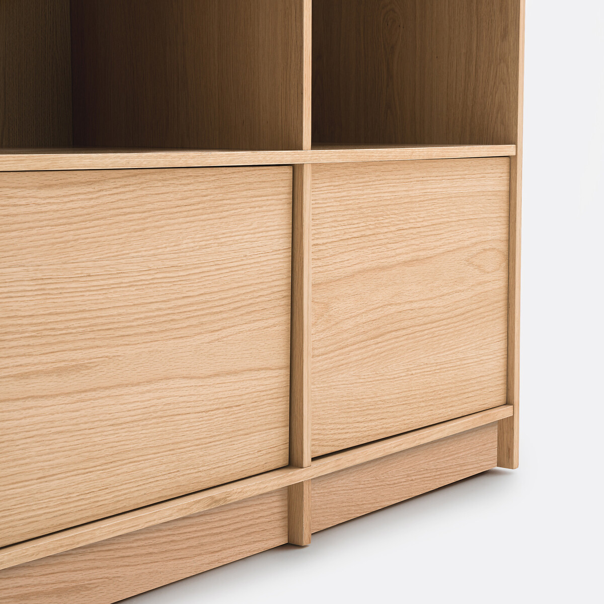 Senssia Modular Bookcase with 4 Doors/2 Compartments oak, LA REDOUTE INTERIEURS