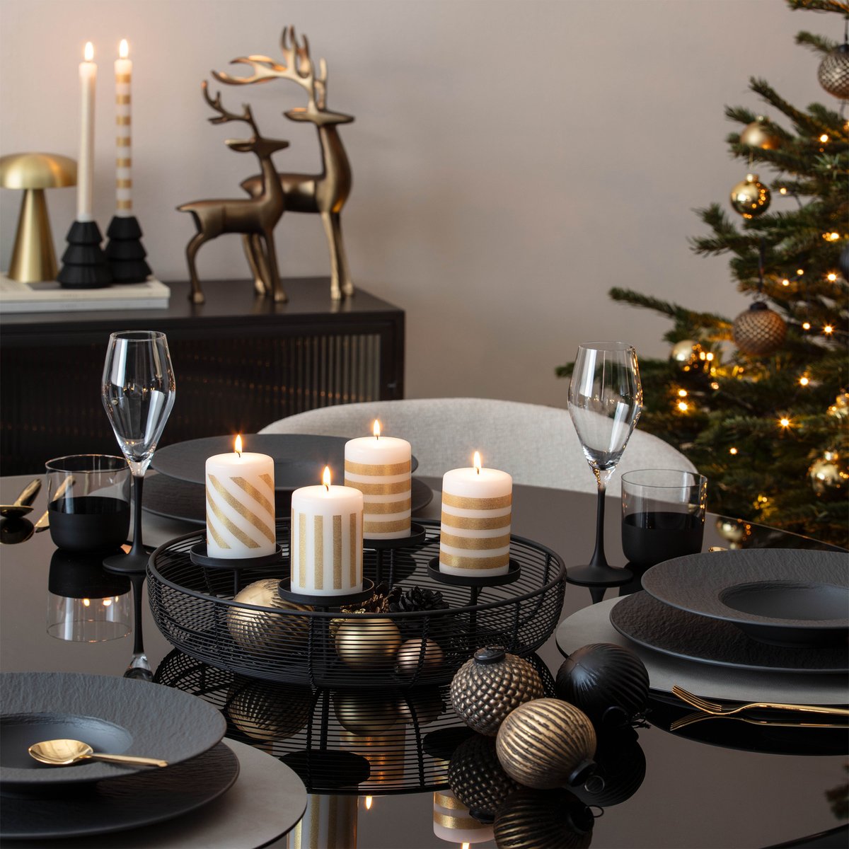 Couronne De L’avent CHRISTMAS CHIC couleur unique, VILLEROY & BOCH