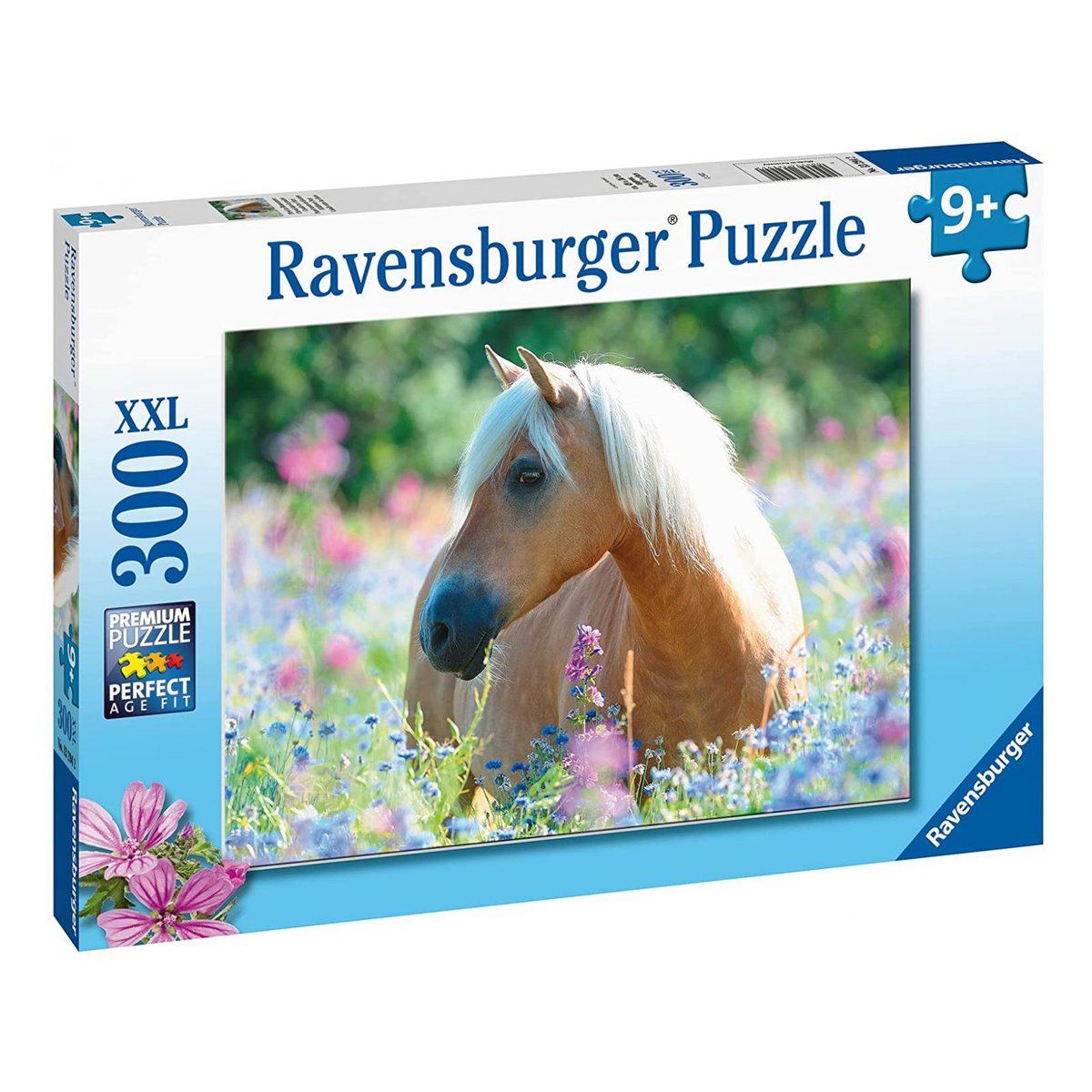 Puzzle 300 pièces XXL - Cheval dans la prairie couleur unique, RAVENSBURGER