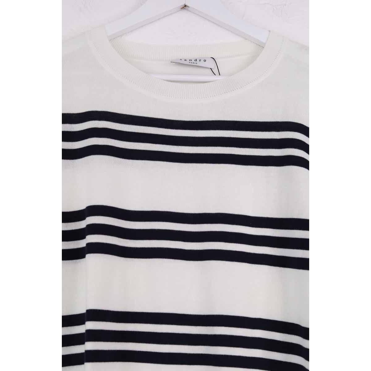 Pull - Très Bon État blanc, SANDRO