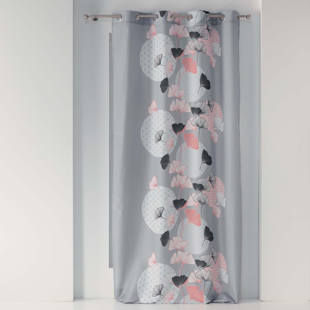 Rideau a oeillets Blush Eden gris, EDEN