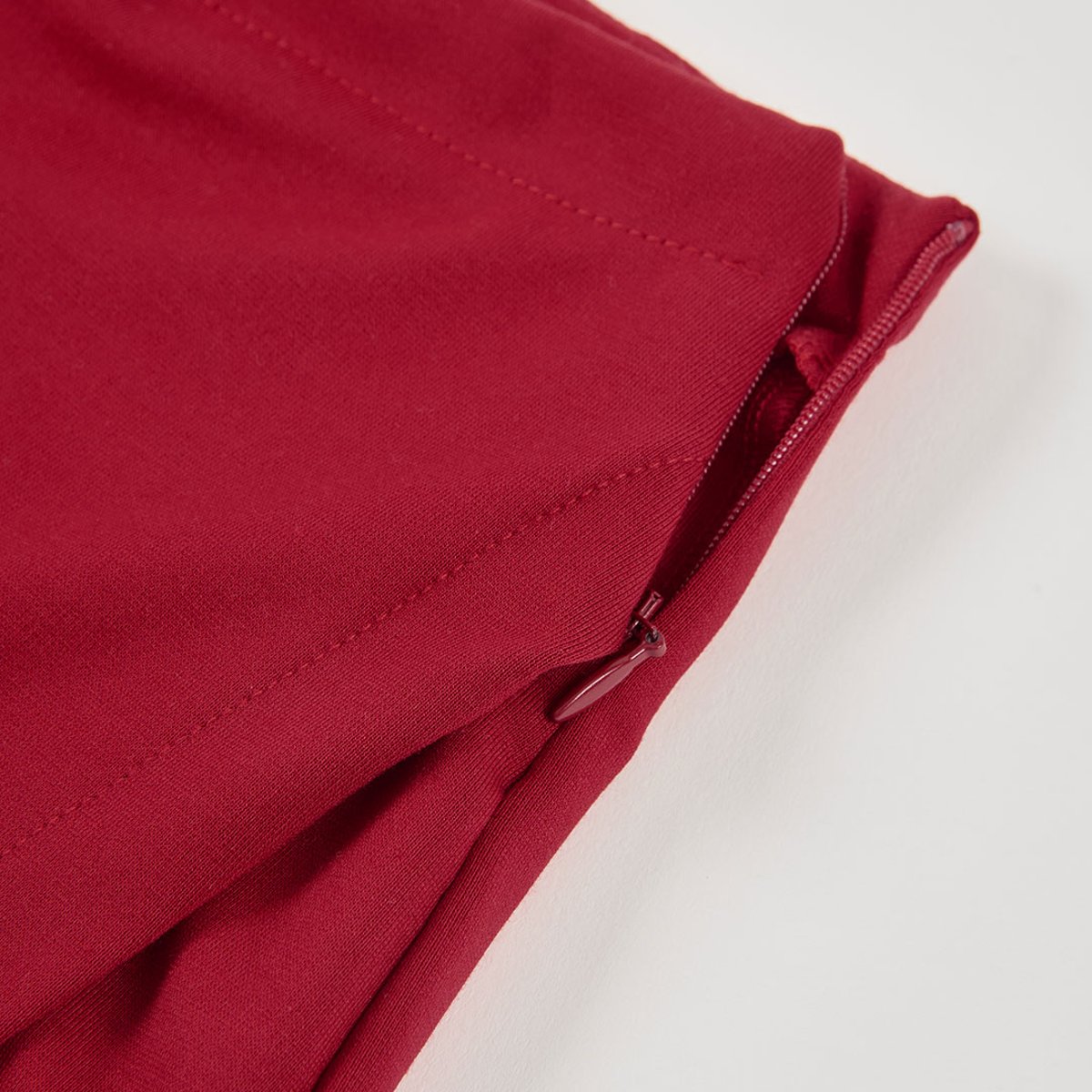 Jupe-culotte en maille grenat, BOBOLI