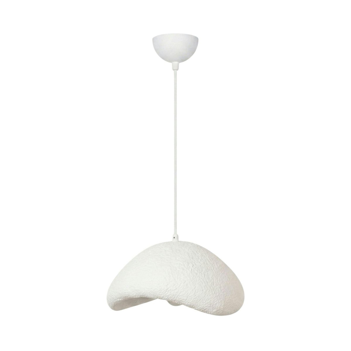 Suspension blanche design wabi-sabi 42 cm NOXIS blanc, PIER IMPORT
