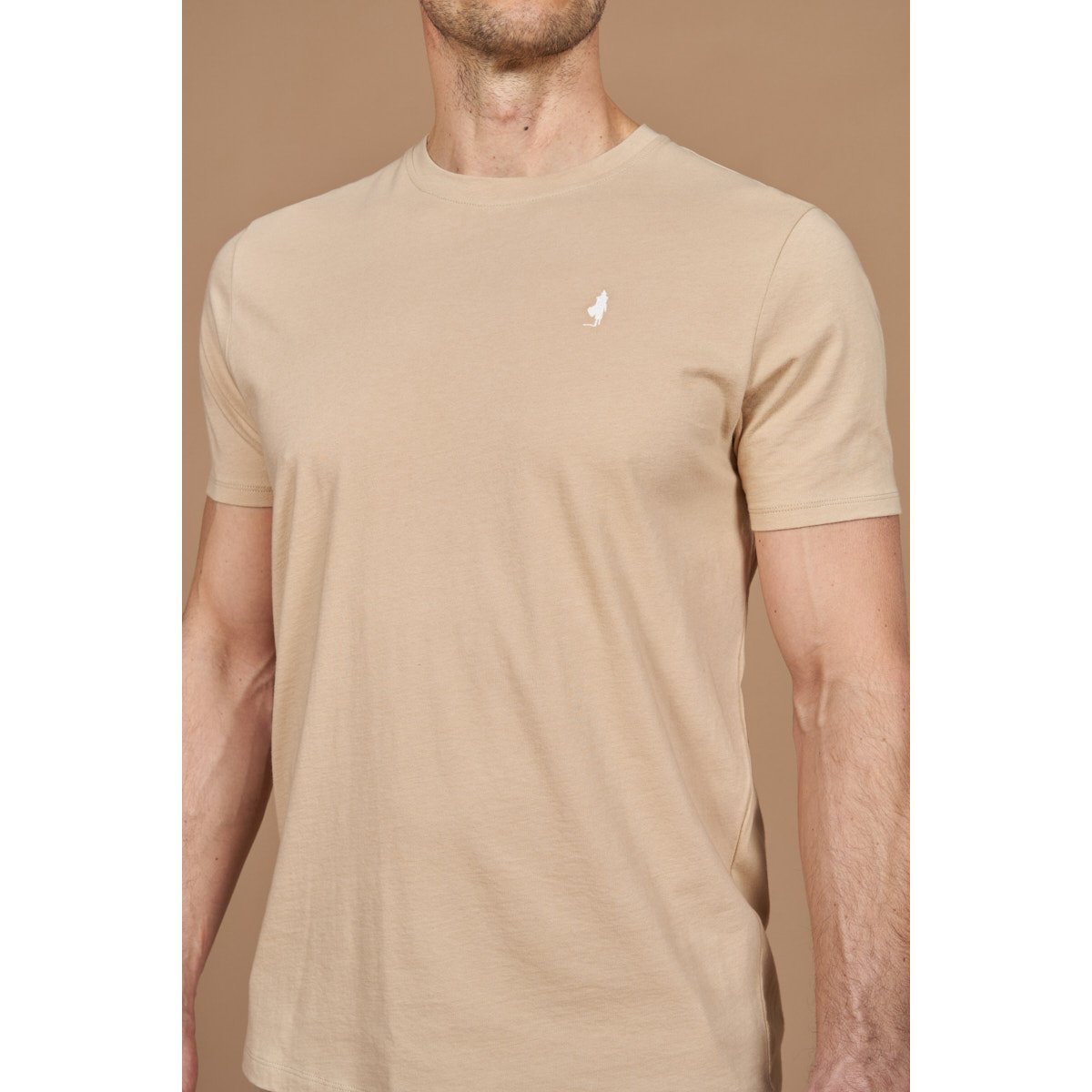 Tee shirt uni léger beige, MCS