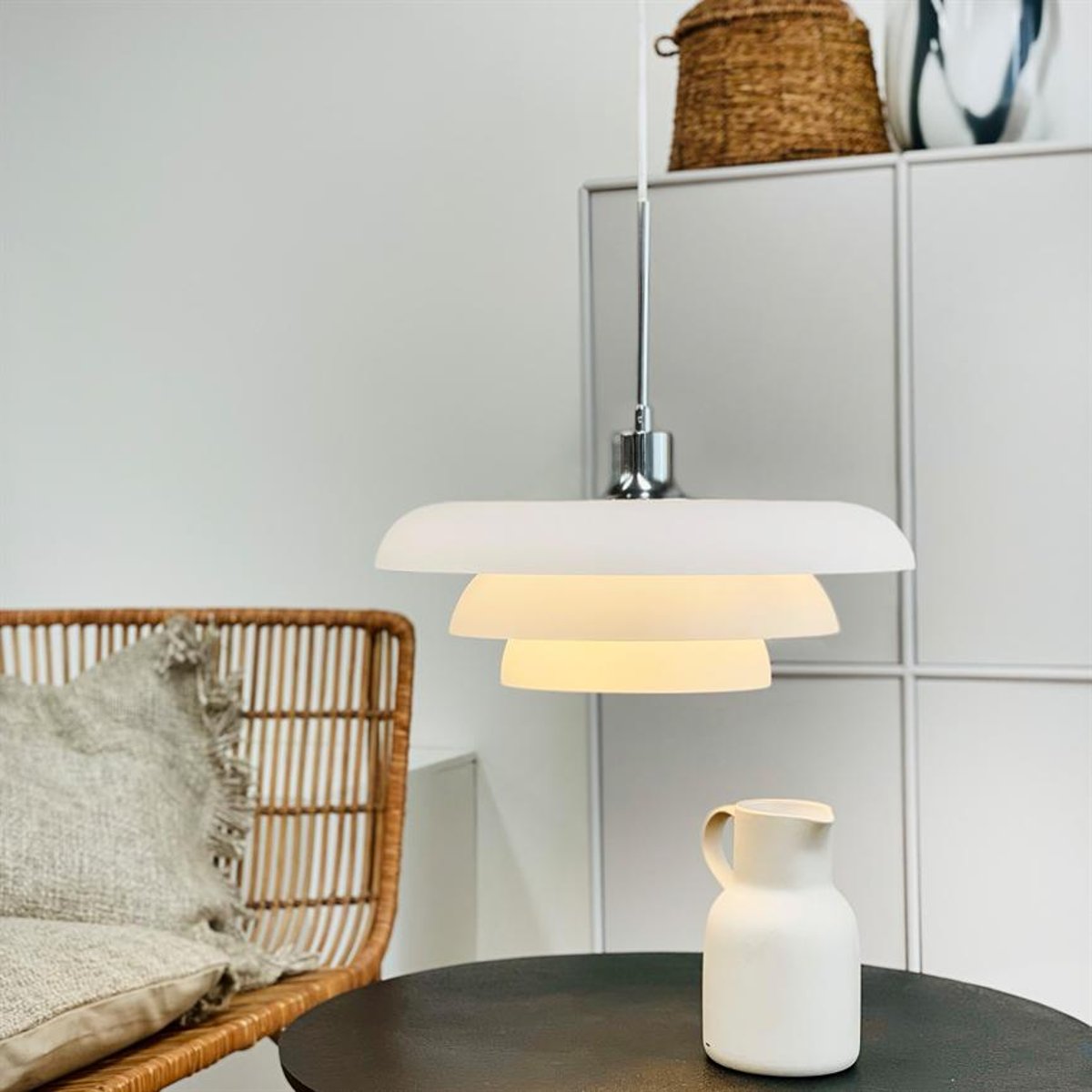 Suspension en verre AVA blanc, DYBERG LARSEN