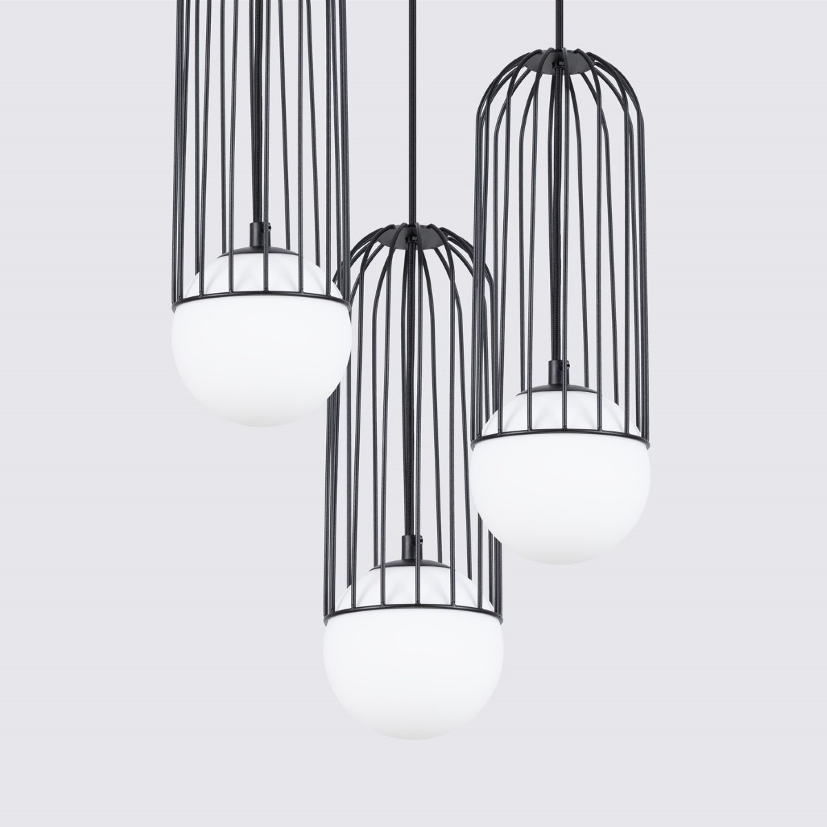 Lustre Acier Noir G9 3 Brina noir, EDEN