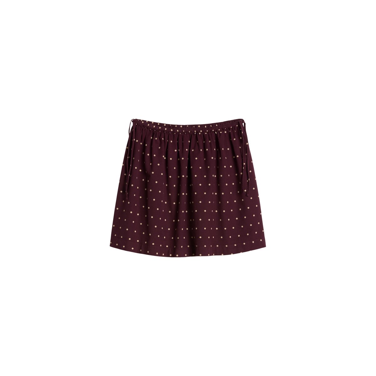 Jupe courte en seersucker, coupe trapèze en pur coton biologique rouge, MARC O’POLO DENIM