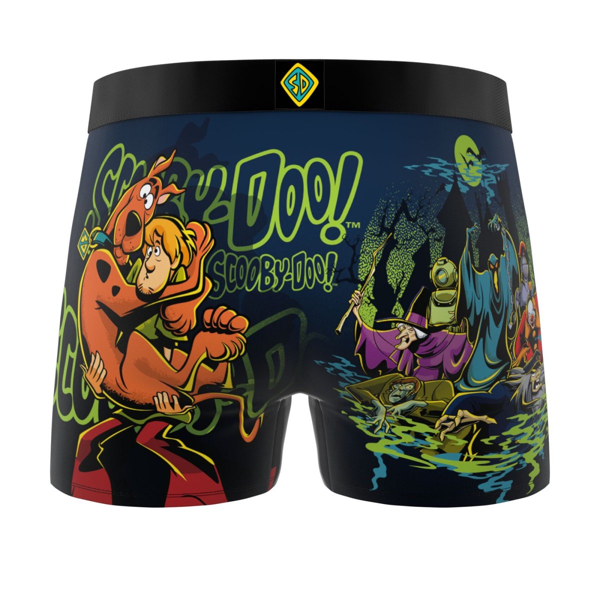 Lot De 3 Boxers Scooby-doo vert/violet/rouge/bleu foncé, FREEGUN