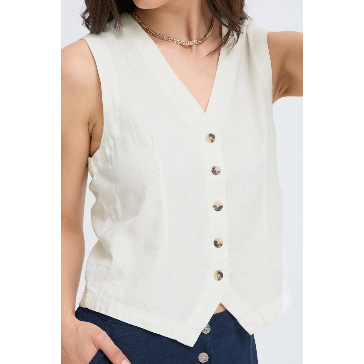 Manteau blanc marshmallow, B.YOUNG
