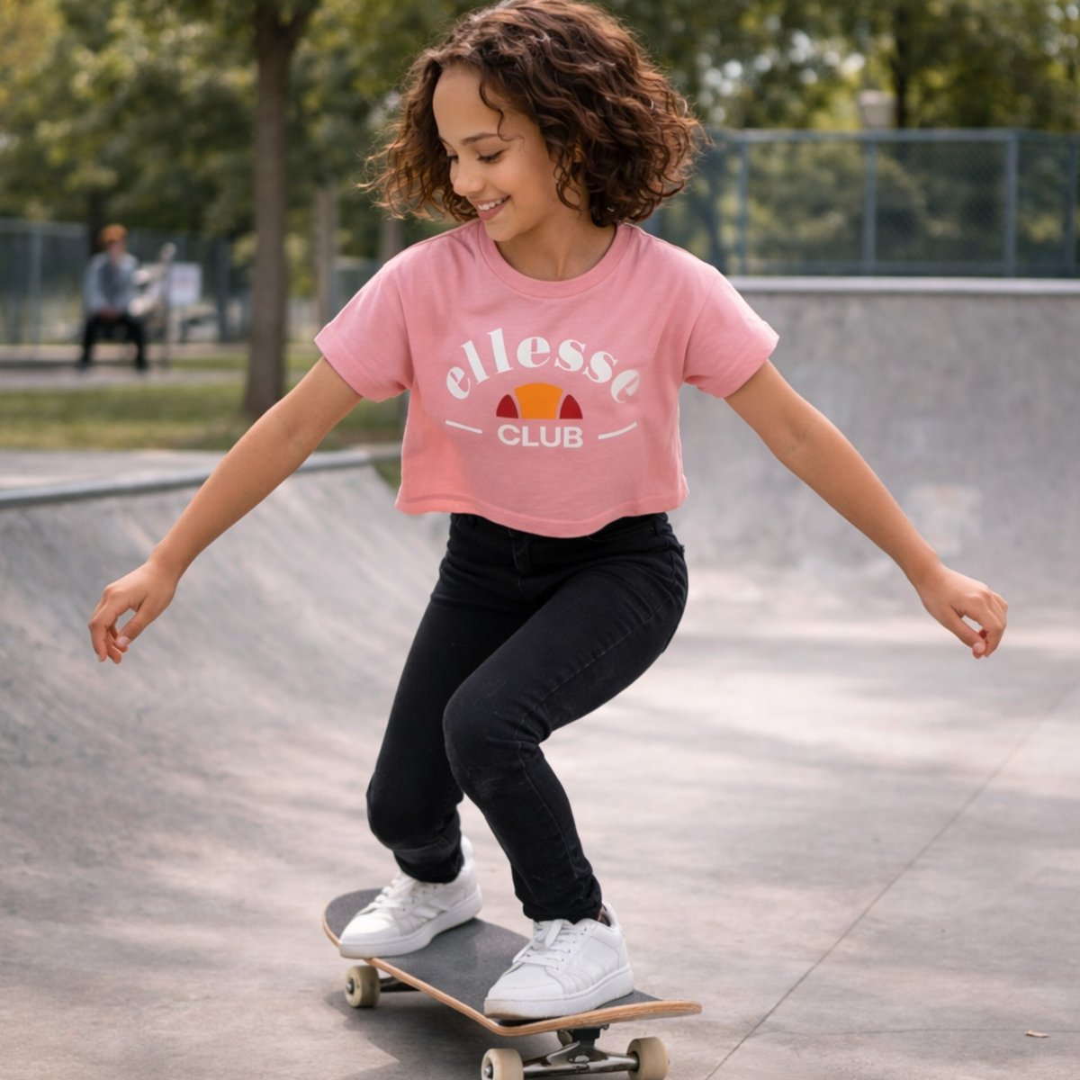 T-shirt manches courtes imprimé, col rond MISS rose, ELLESSE