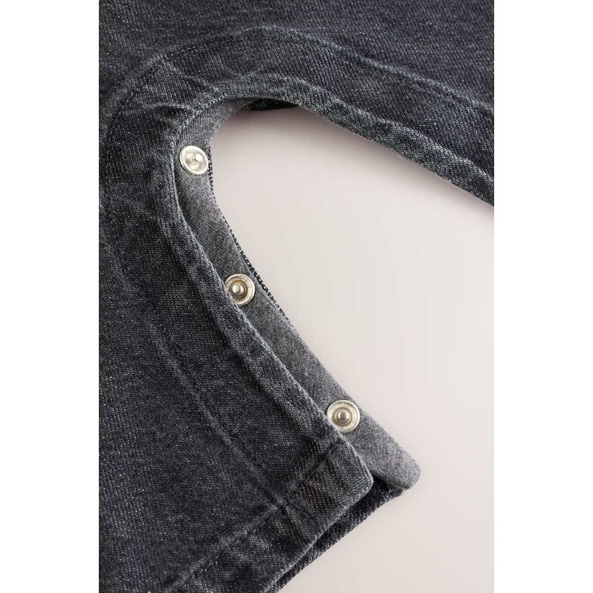 Ensemble bébé body et salopette en jean gris anthracite, NEXT