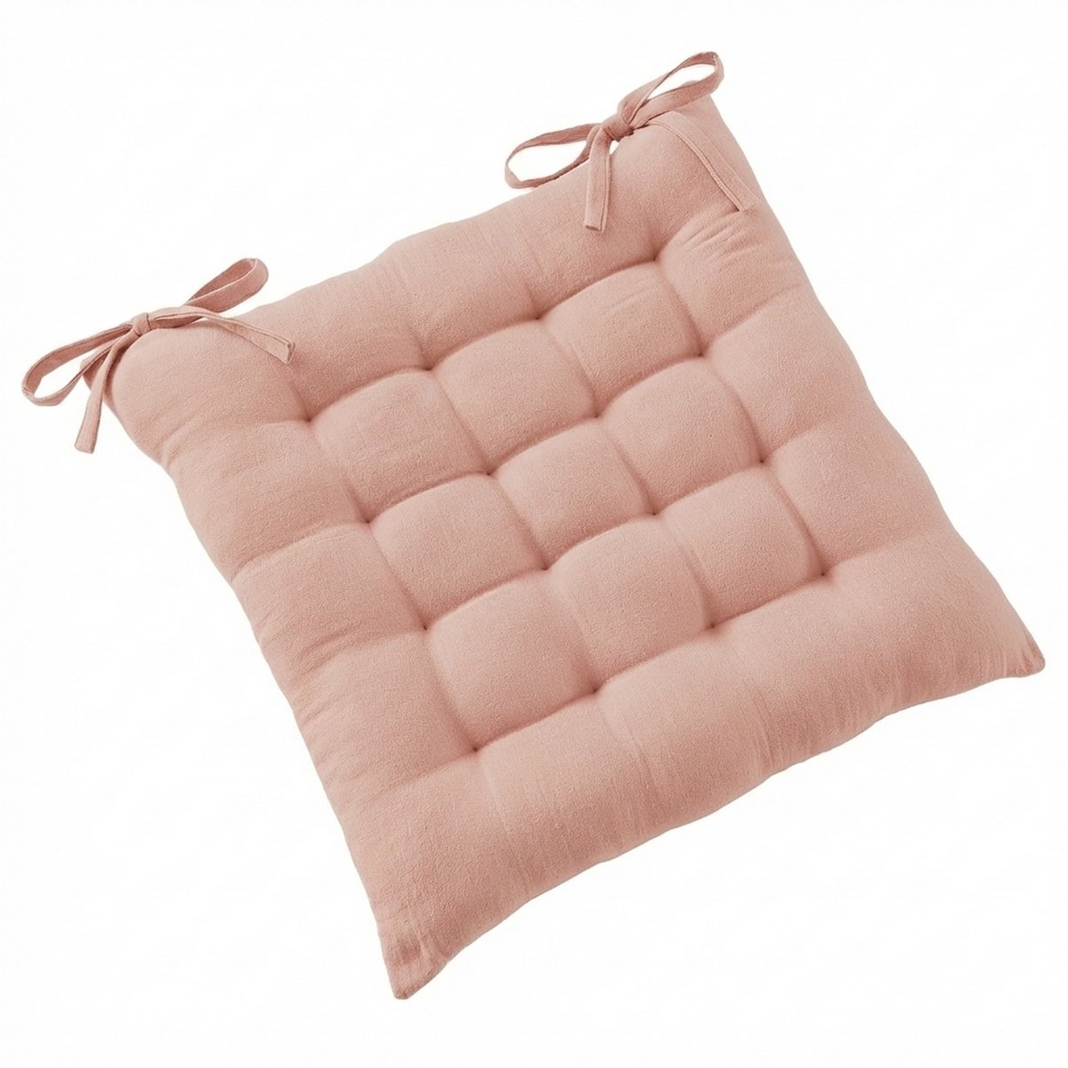 Coussin de chaise 40x40 cm Gaze de Coton Terra Guimauve guimauve, EDEN