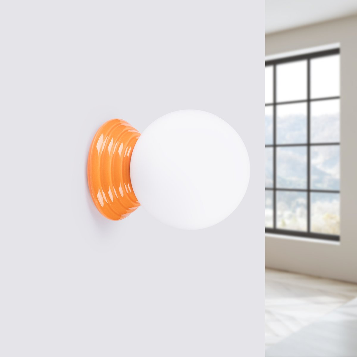 Applique murale Céramique Orange G9 1 Zori orange, EDEN
