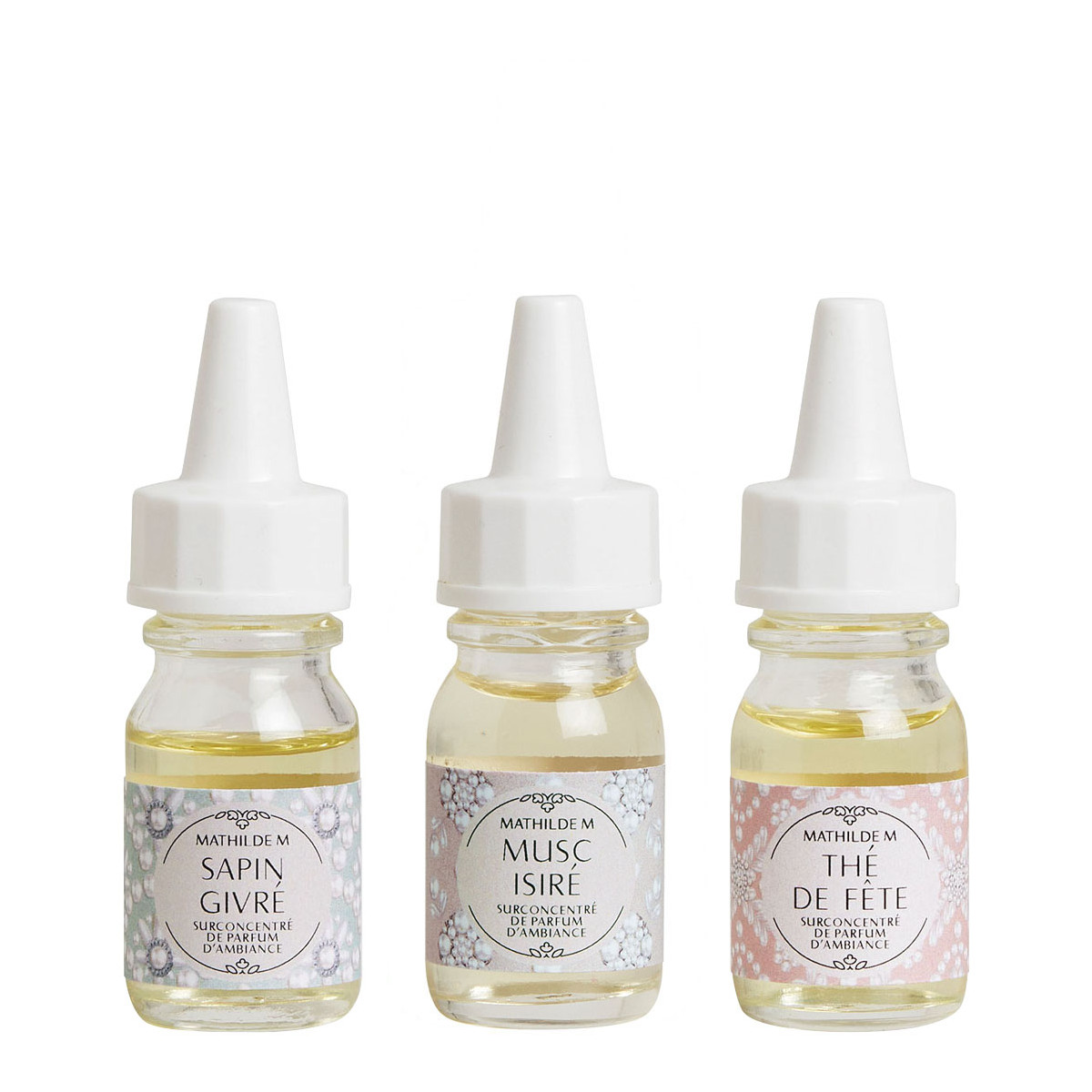 Coffret de 3 surconcentrés de parfum d'ambiance gris, MATHILDE M