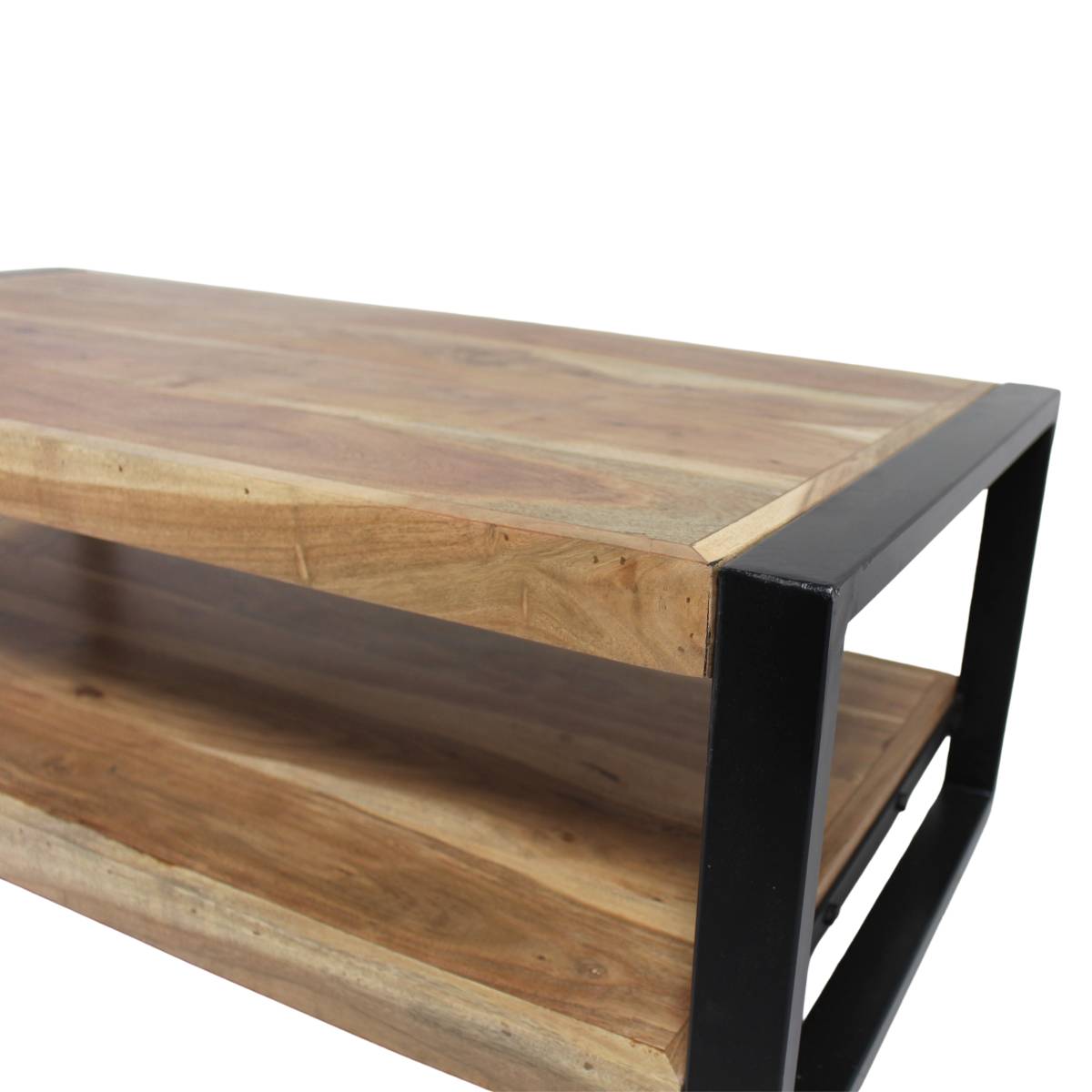 Table basse en bois d'acacia HAVANA bois foncé, MADE IN MEUBLES
