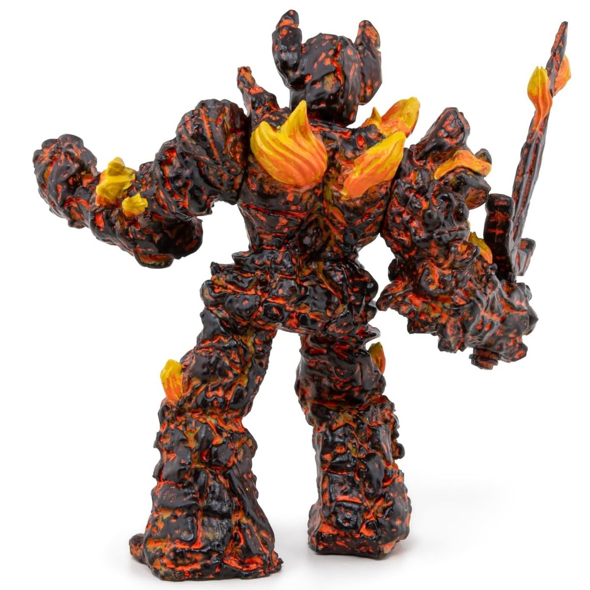 Figurine Golem de feu orange, PAPO