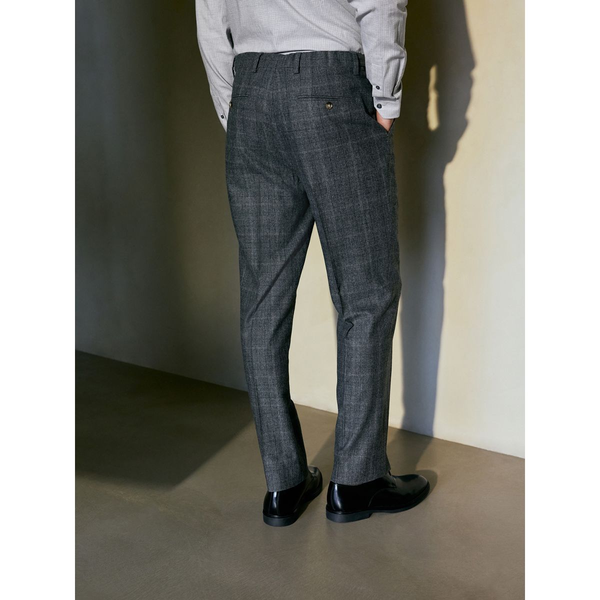 Pantalon de costume en laine reda italienne Signature gris, NEXT