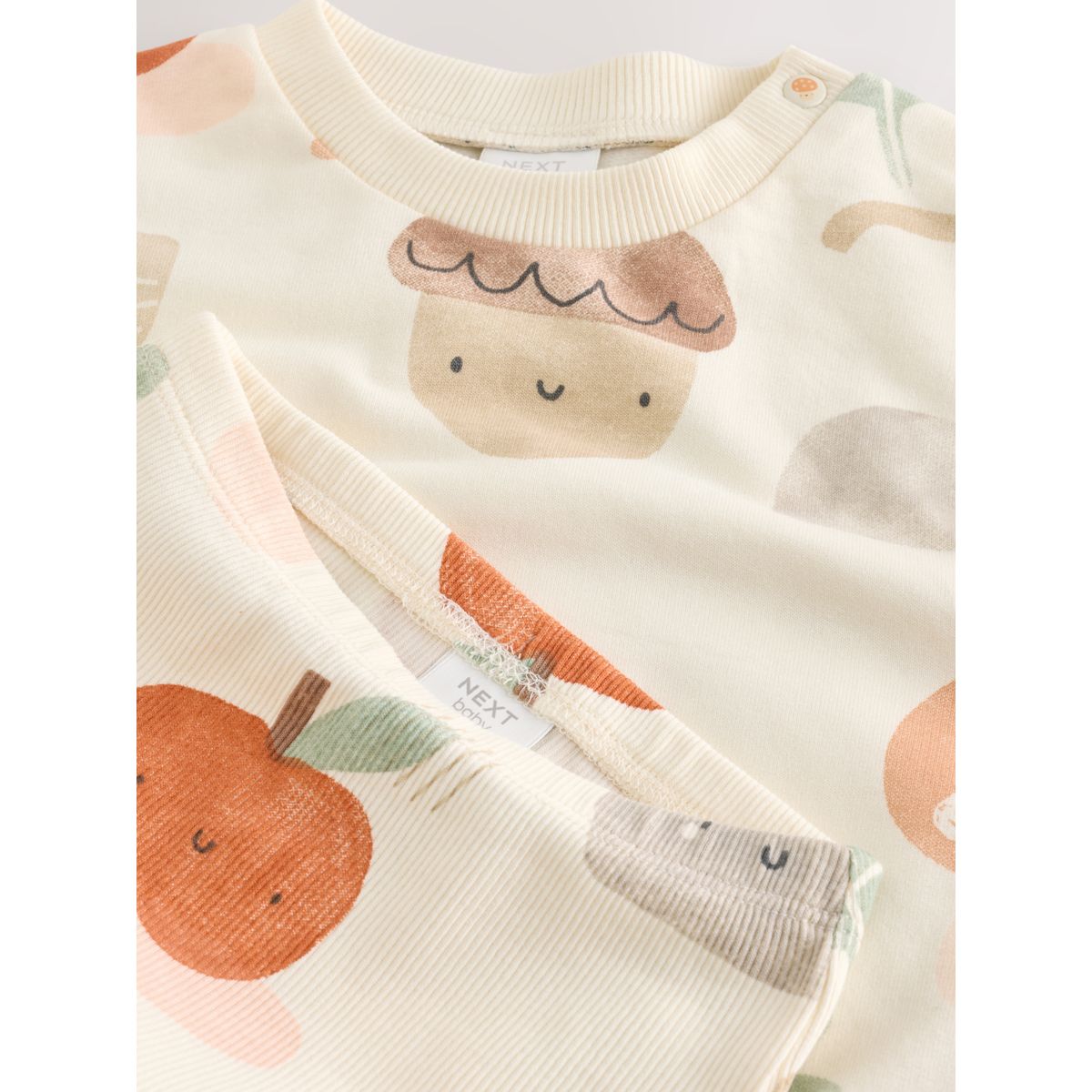 Ensemble sweat et legging bébé imprimé automnal neutre, NEXT