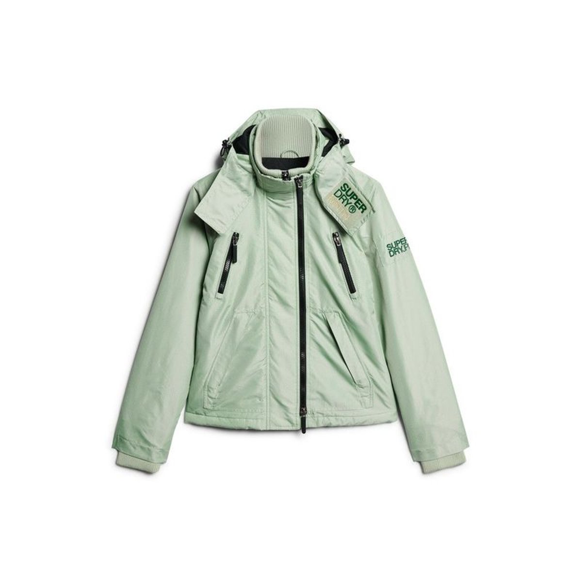 Veste à capuche Mountain Windbreaker vert d'eau, SUPERDRY